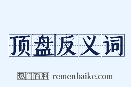 顶盘反义词是什么意思的图片